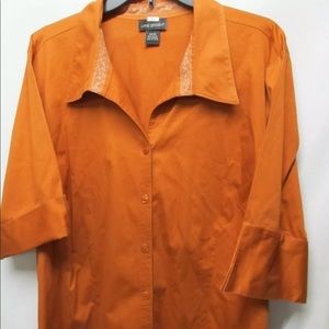 2 Button Down Tops By Lane Bryant  Sz 20